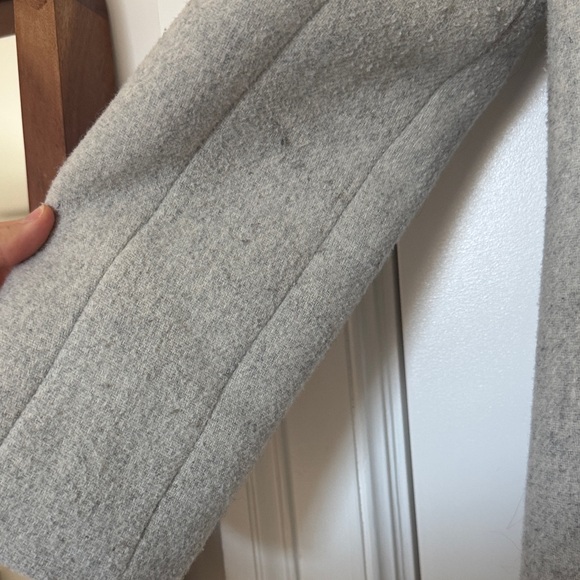 J. Crew Women's City coat with button neck Gray 6 - Picture 12 of 16